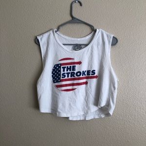 The Strokes cropped band tee